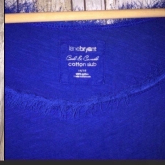 Lane Bryant Cool & Casual 3/4 Sleeve Blouse - Picture 3 of 4